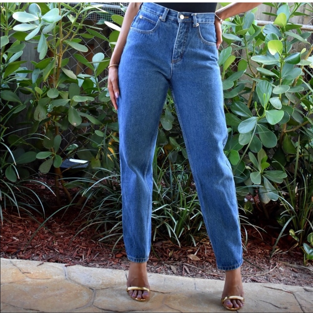 Capezio Vintage 80's/90’s High Rise Tapered Cotton Jeans - Women’s Size 10 Short